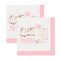 5" Pink Congrats Grad Party Disposable Beverage Napkins 16 Ct.